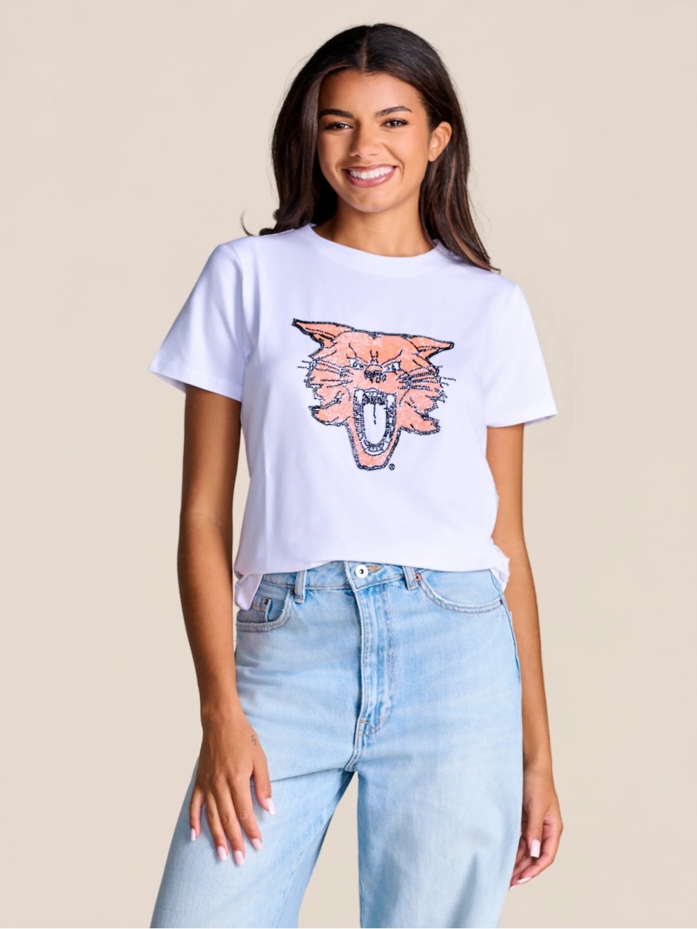 Stewart Simmons Kentucky Wildcats Beaded Logo Tee XS NWT